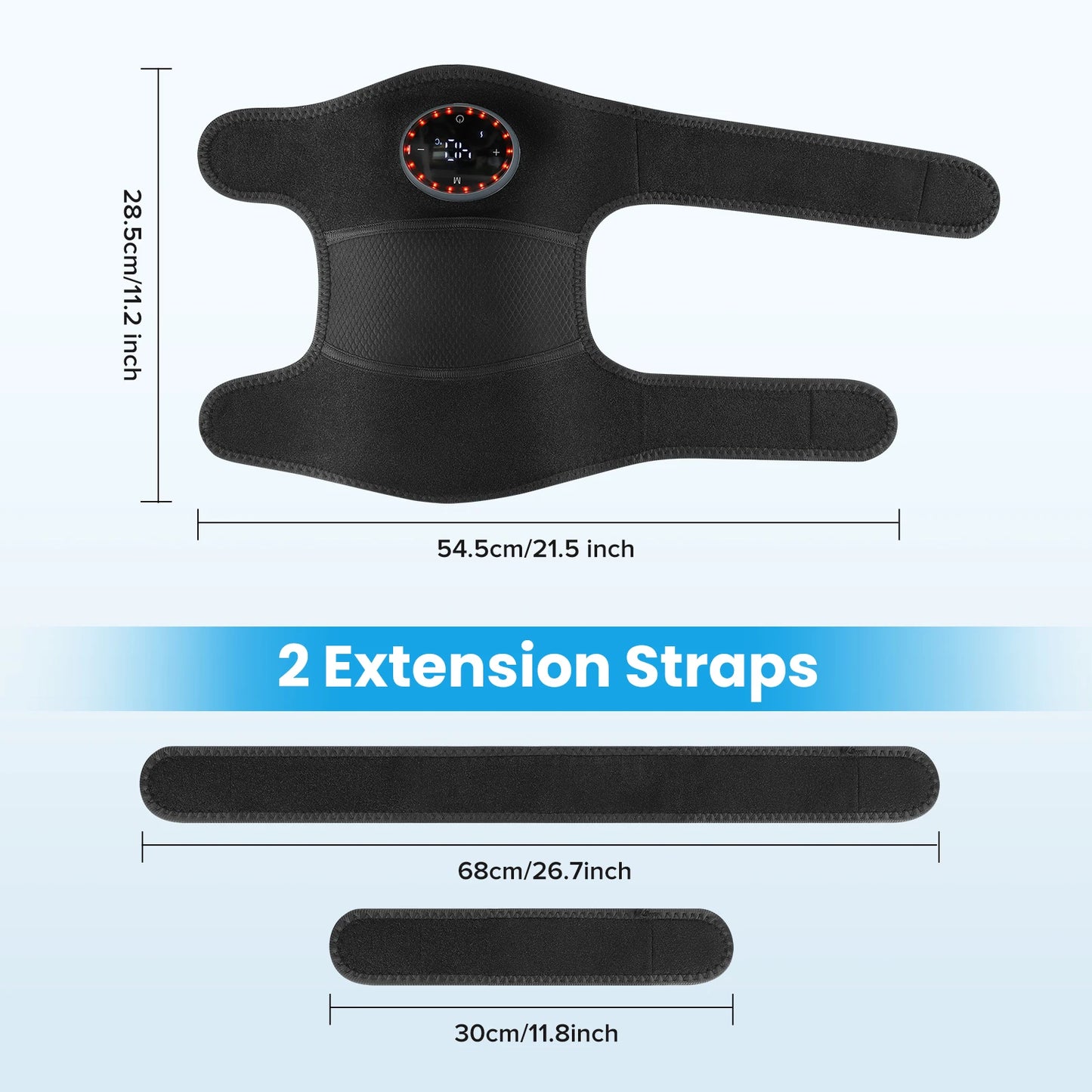 3-in-1 Electric Knee Pad Massager with 5-Level Vibration Cordless Hot Compress for Shoulder Elbow Muscle Joint Relaxation