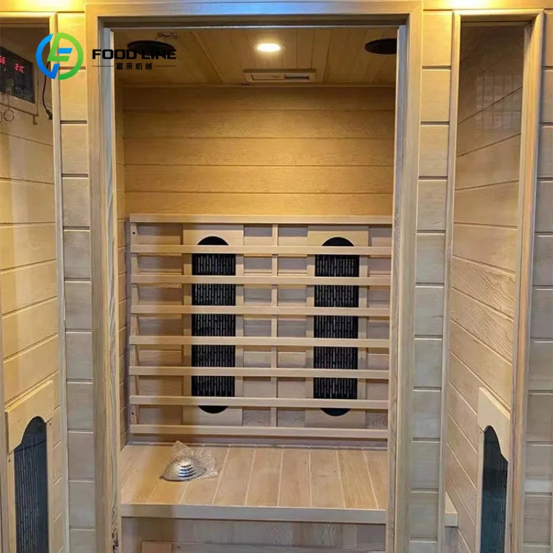 Customized Indoor Sauna Room for Infared Sauna 1-2 Person With Red Light Capsule With Massage