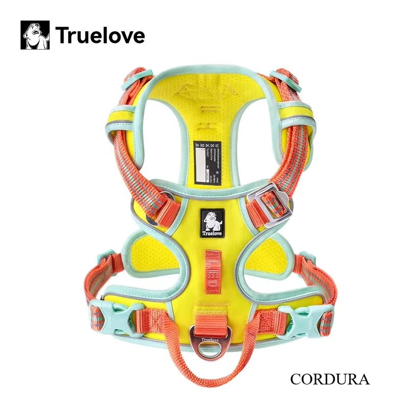 Truelove No Pull Dog Harness Reflective Breathable Adjustable Training Vest for Small Medium Large Dogs Night Walking TLH5657
