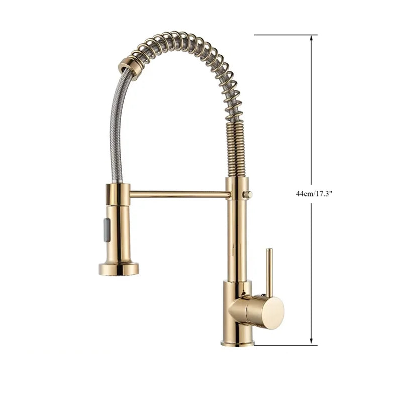 Shinesia Black Kitchen Faucet Stainless Steel Mixer Tap 360 Degree Rotation Stream Sprayer Nozzle Kitchen Sink Hot Cold Taps