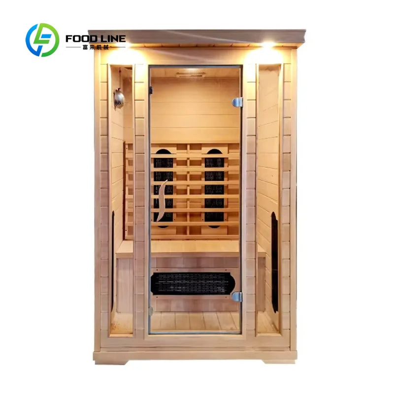 Customized Indoor Sauna Room for Infared Sauna 1-2 Person With Red Light Capsule With Massage