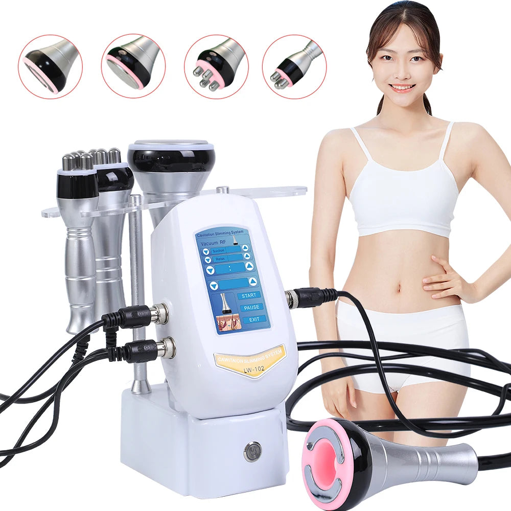 4 IN1 40K Cavitation machine Vacuum Body Slimming Fitness Fat Burning Loss device Body Shaping Massage machine RF Body