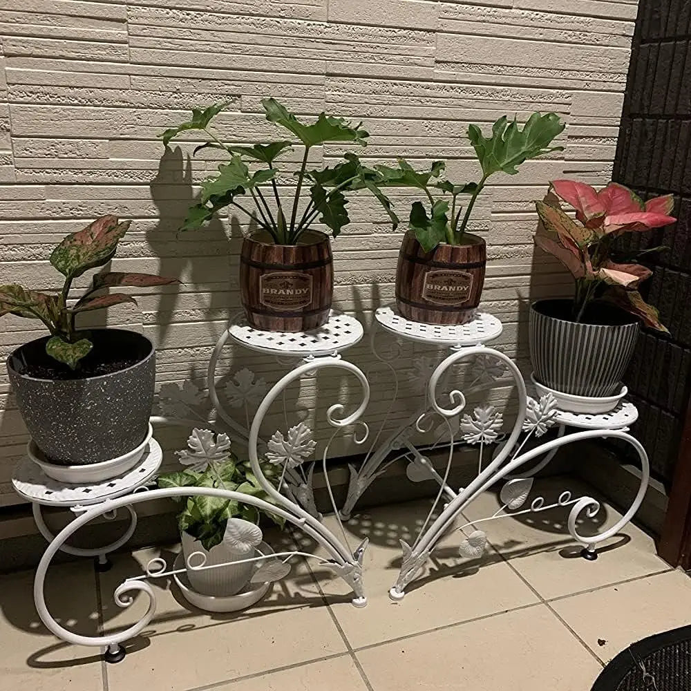 4-Tier Plant Stand Display Shelf Garden Patio Planter Rack Home Decor Flower Stand for Indoor Outdoor