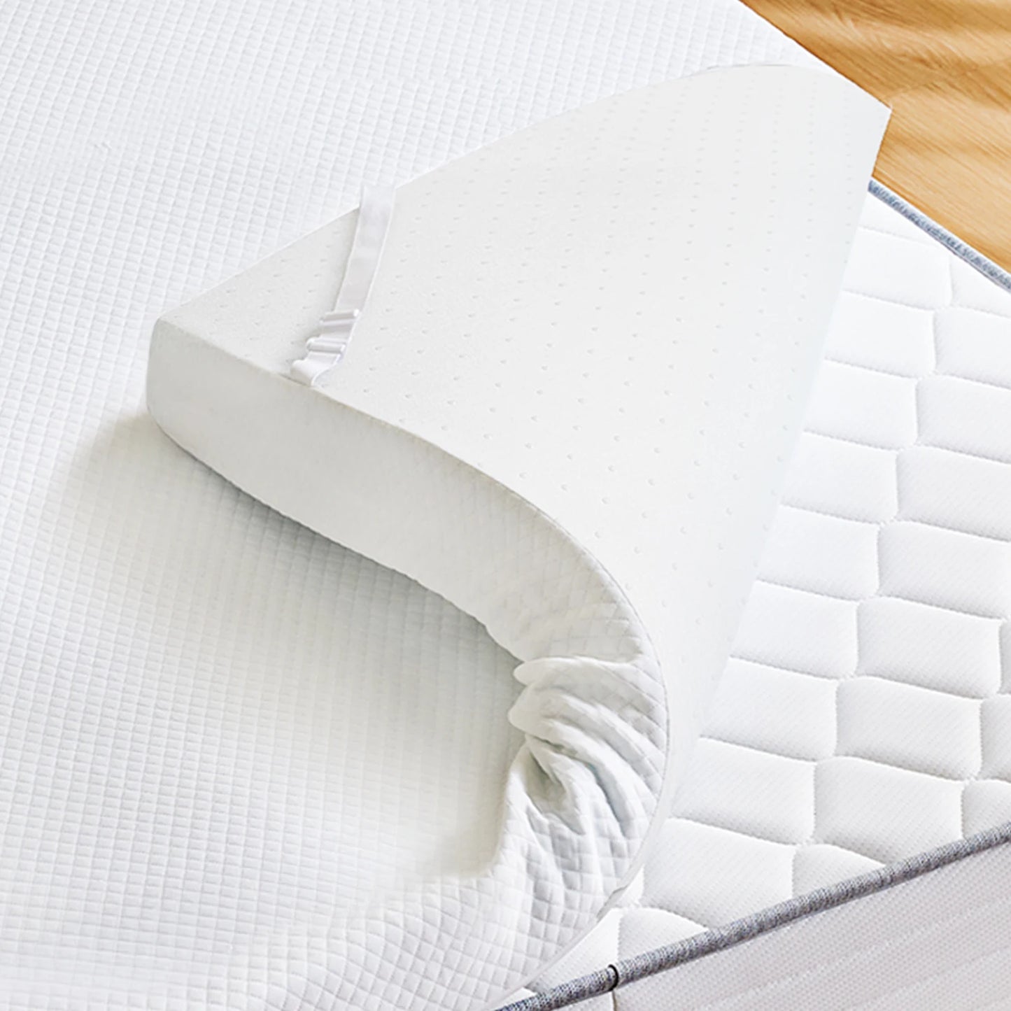 MCQ 2 Inch with Cloth Cover Memory Foam Bed Mattress Gel Breathable Cooling Mattress Soft Bed Topper Home Bedroom Furniture