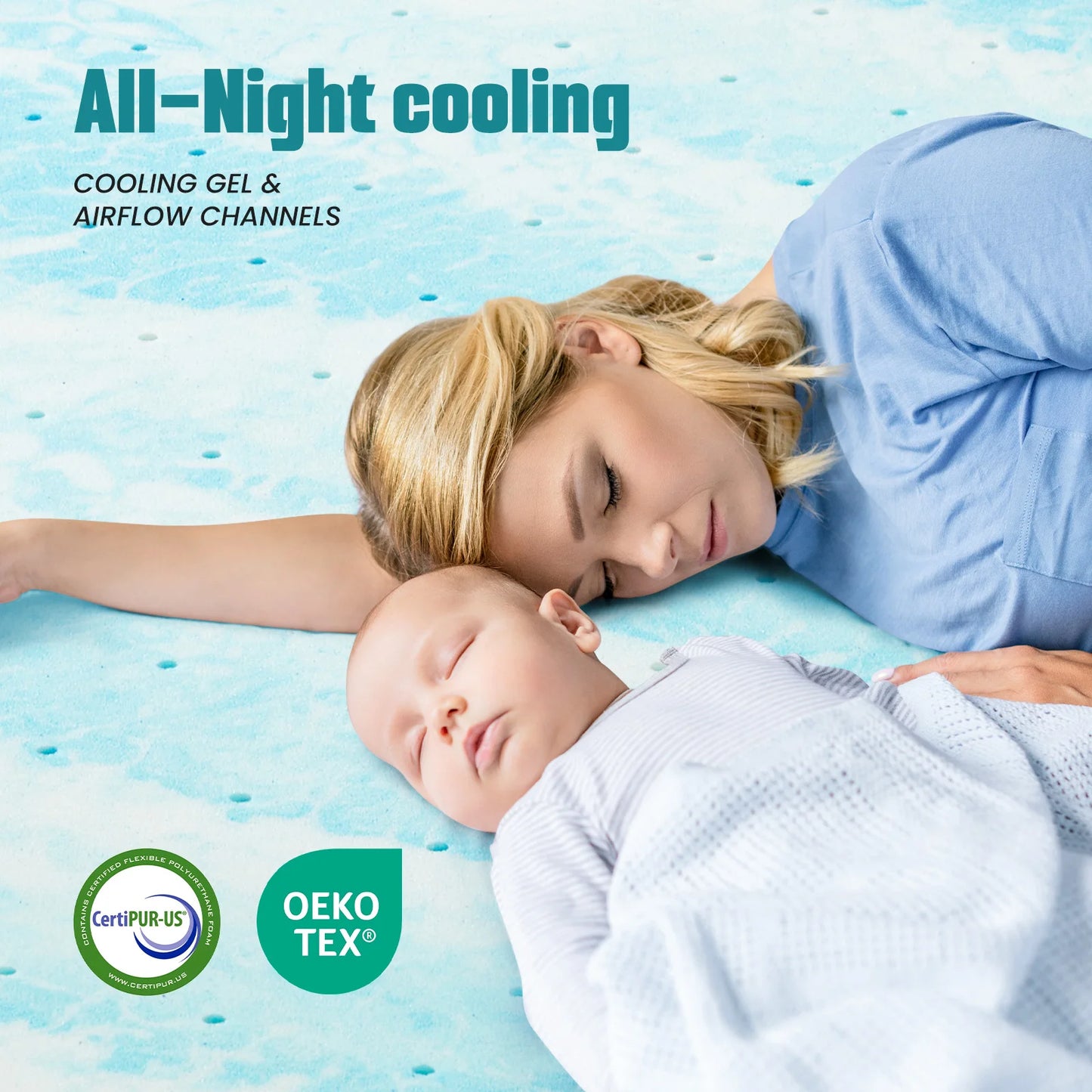 MCQ 4 Inch Memory Foam Soft Bed Mattress Full Size Gel Breathable Cooling Mattress Soft Bed Topper Home Bedroom Furniture