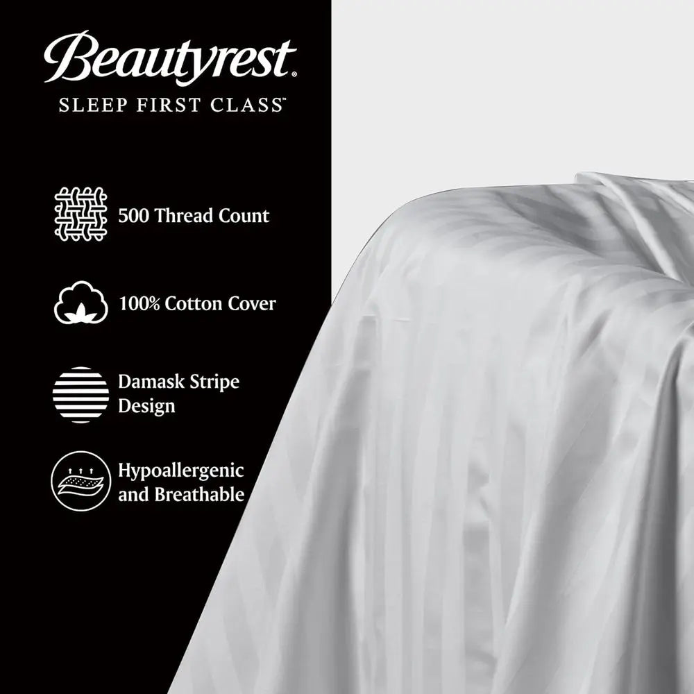 Elegant Goose Feather Pillows, 500 Thread Count, 20x28 Inches, Queen Size (2-Pack), Ideal for Side and Back Sleepers